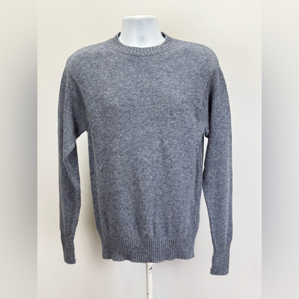 PENDLETON Men's Heather blue/gray 100% washable wool crewneck Sweater size M